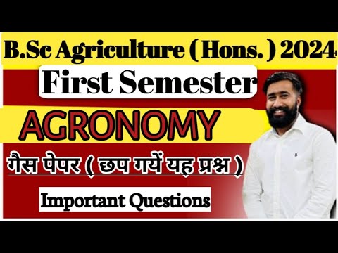 Most Important Questions - Fundamentals Of Agronomy Bsc Agriculture ...