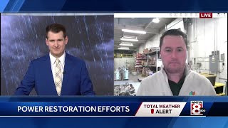 CMP gives an update on outages and restoration timeline