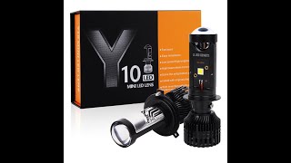 Y10 h4 h7 electric motorcycle LED headlight bulb #headlights #autoparts