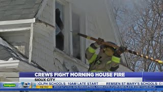 Officials respond to Sioux City fire in below 0° weather