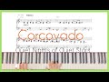 Corcovado(Quiet Nights of Quiet Stars) - Jobim/Bossanova jazz piano arrangement/Bossanova patterns