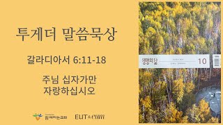 [투게더묵상] 2024.10.31(목)  갈라디아서 6장 11-18절