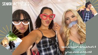 DAY IN MY LIFE AS A HIGHSCHOOL SENIOR || senior breakfast + grad walk + studying!!