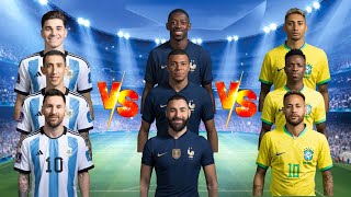 Argentina TRIO vs France TRIO vs Brazil TRIO / ULTIMATE comparison