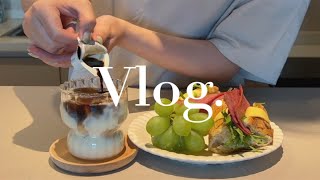 Vlog早午餐 | 芝士培根法棍三明治+豆浆拿铁