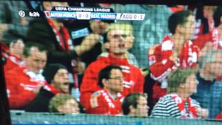 Bayern Munich supporter smoking a cigarette, or joint?