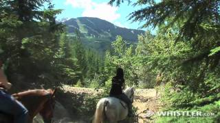 Horseriding on Blackcomb Mountain, Whistler, BC