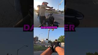Biker Confronts man abusing a woman #roadrage #viralshorts