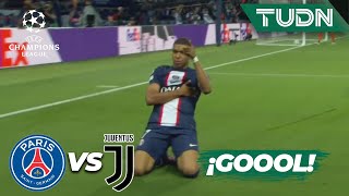 ¡DOBLETE! ¡GOOL de Mbappé! | PSG 2-0 Juventus | UEFA Champions League 22/23-J1 | TUDN