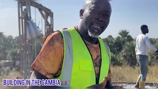 Building in The Gambia  | second floor ￼slab 🇬🇲￼