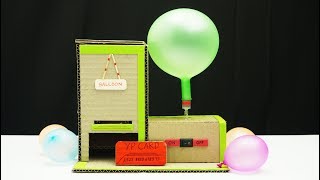 How to Make Balloon Vending Machine From Cardboard - DIY Balloon Vending Machine at Home