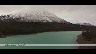 Alaska Kenai Lake Overcast in Winter