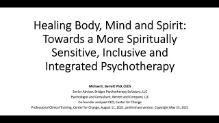 Healing Body, Mind, and Spirit: Spiritually Sensitive, Inclusive, and Integrated Psychotherapy