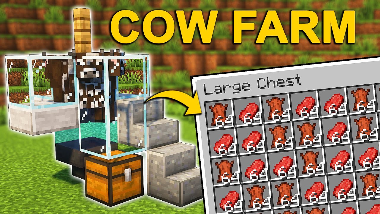 Easy Cow Farm In Minecraft 1 21 Tutorial Youtube