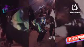 Burna boy dancing and celebrating with family x friends after winning the Grammy award global album