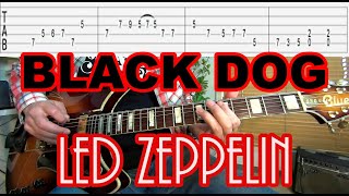 【Black Dog/Led Zeppelin（ブラックドック/レッド・ツェッペリン】の弾き方を解説！（Tab付）【ロックギター初心者レッスン】