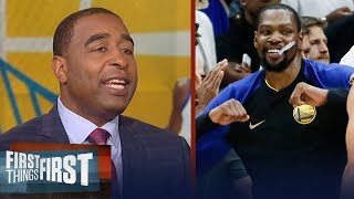 Cris Carter on Durant talking retirement, Anthony Davis to Warriors | NBA | FIRST THINGS FIRST