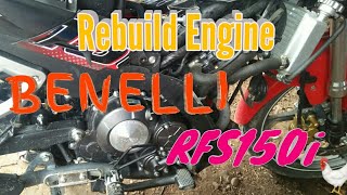 Rebuild/pemasangan Engine benelli rfs150i part1\n#kembaraborneo#adalingan