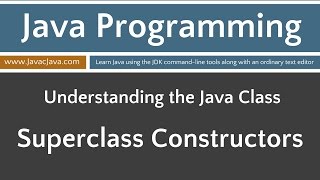 Learn Java Programming - Inheritance: Superclass Constructors Tutorial