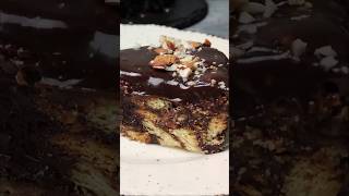 Lazy Cake Recipe | Eggless | No Bake | Chocolate Biscuit Cake #viralvideo #food #shorts