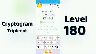 Cryptogram Tripledo Level 180 Solutions 🧩 | Logic Puzzle Game | Mini Boss
