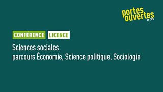 Licence Sciences sociales, économiques et politiques