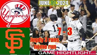 Yankees vs. SF Giants (06/01/24) GAME HIGHLIGHTS | MLB Season 2024