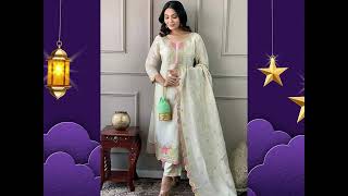 Elegant Women's Embroidered Chanderi Kurta Set | Stylish Ethnic Wear Review