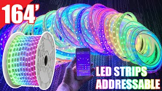 Newest DC24V 164ft Addressable WS2811 Waterproof LED Tape Lights Kit - SP107E