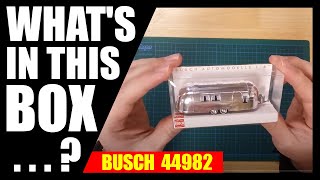 302 - Busch 44982 Polished Aluminium Airstream Caravan HO gauge