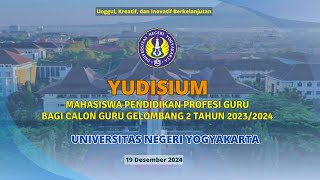 Yudisium Pendidikan Profesi Guru Universitas Negeri Yogyakarta - Kamis, 19 Desember 2024