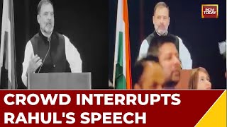 Watch: Rahul Gandhi Heckled During Speech In US, Retorts With 'Nafrat Ke Bazaar'