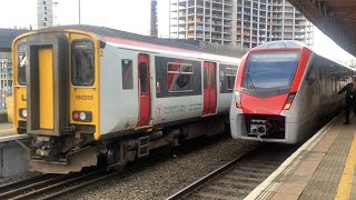 Trains at Cardiff Central