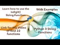 Learn how to use ISDIGIT string function in python 3  in 2 minutes [2020]