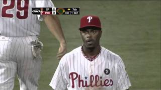 2011/07/28 Rollins' nice catch