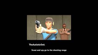 Scout and Spy Hit the Shootin’ Range #shorts #tf2 #sfm