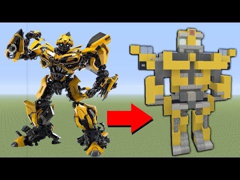 Minecraft Tutorial: How To Make BumbleBee In Minecraft (Robot) Minecraft Tutorial: How To Make BumbleBee In Minecraft (Robot)