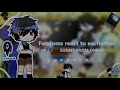 Fandoms react to eachother! || OMORI || Pt. 1/5 || Eng only! || Undertale,Kny,Bsd,Mha and OMORI ||