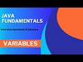 #4: Java Interview Questions and Answers | Variables and Data Types