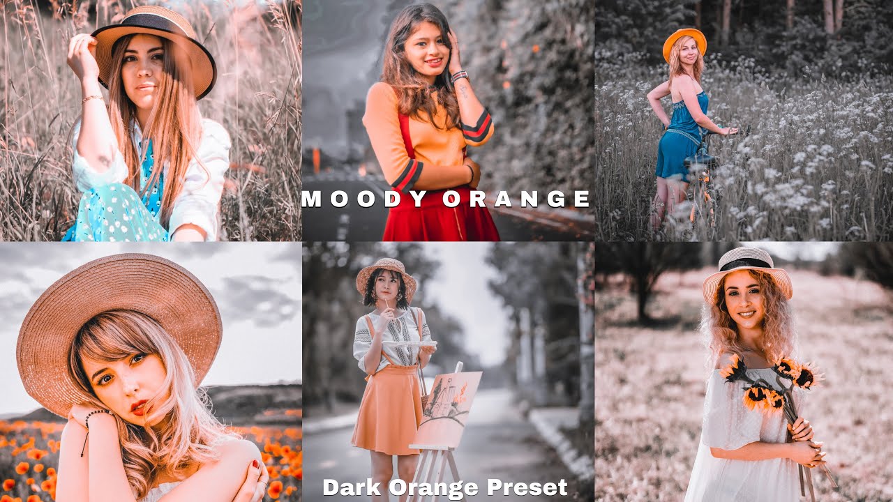 Moody Orange Preset | Lightroom Mobile Presets | Tutorial |Free DNG XMP ...