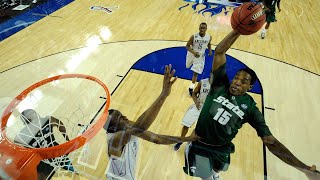 Durrell Summers POSTERIZES UConn player -- Michigan St. vs UConn (2009 Final Four)