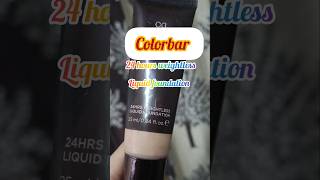 Colorbar 24hrs weightless liquid foundation #colorbar #foundation #longlasting #weightless #shorts