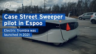 Case street sweeper pilot in Espoo