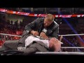 The WrestleMania contract signing between Triple H and Brock Lesnar ends in chaos Raw, March 18, 20
