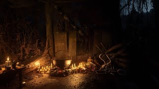 Thunderstorm at the Witch's Cauldron | Halloween Ambience | RDR2 ASMR