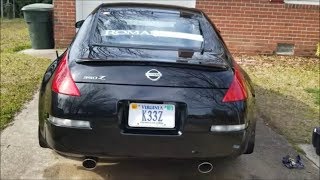 Blessing my 2007 350Z... w/ a new window decal - (Romans 8:11)