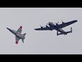 (4K) Avro Lancaster + CF-18 Hornet Heritage Flight | Hamilton Airport