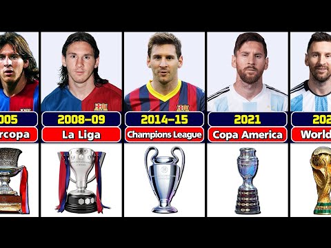 How many trophies has Lionel Messi won in his career?