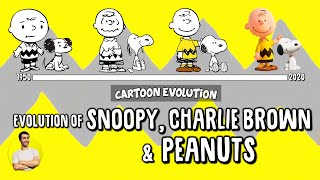 Evolution of SNOOPY, CHARLIE BROWN & PEANUTS - 70 Years Explained | CARTOON EVOLUTION