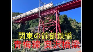 【関東の餘部鉄橋】青梅線奥沢橋梁を紹介します